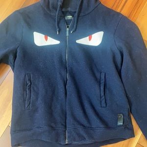 Fendi monster zip up